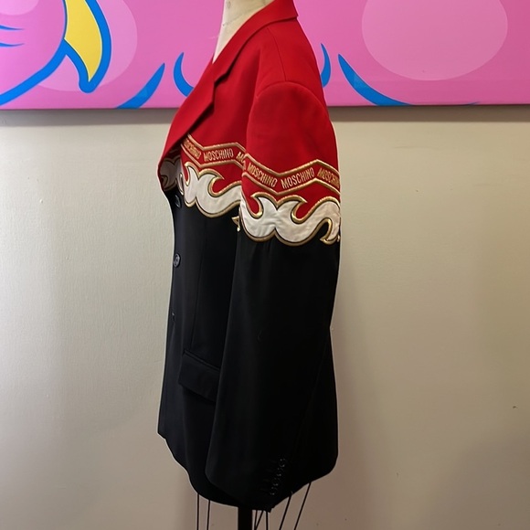 Moschino Cheap Chic Men's Wool Band Blazer Jacket - Picture 8 of 16
